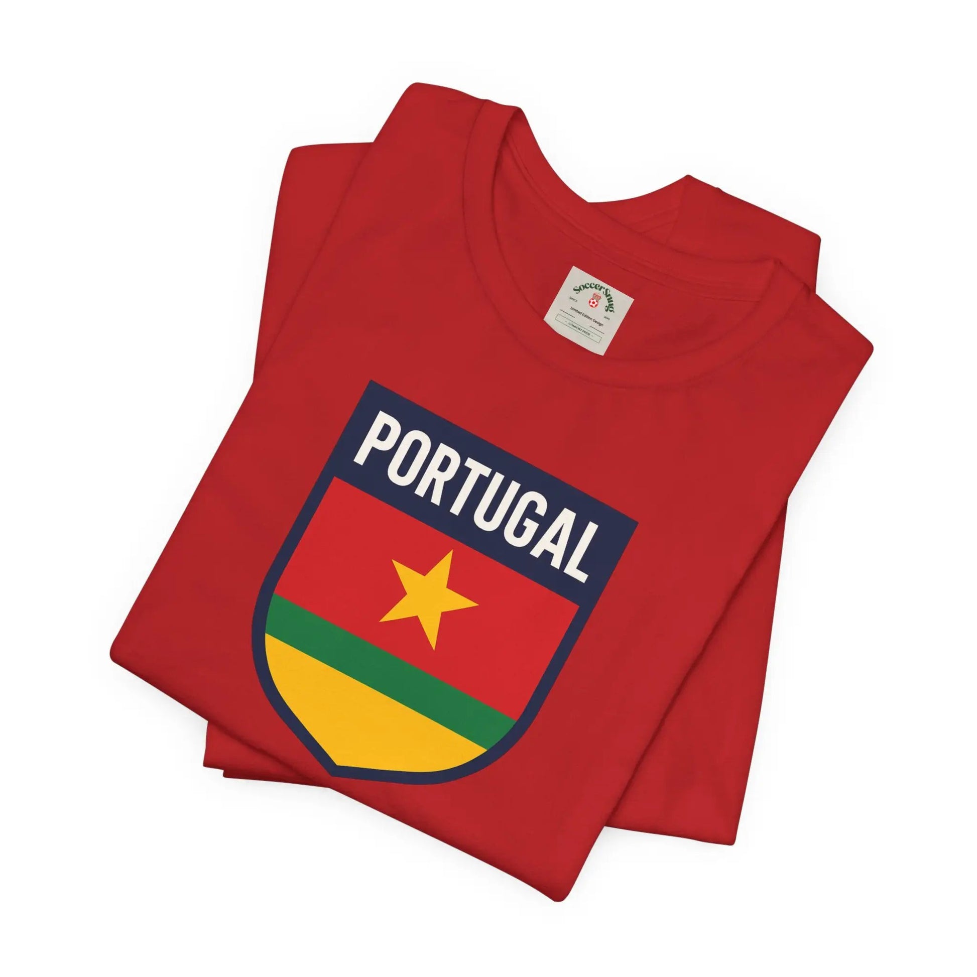 Portugal World Cup 2026 Unisex Premium Fitted Cotton Crew Neck Tee by Printify