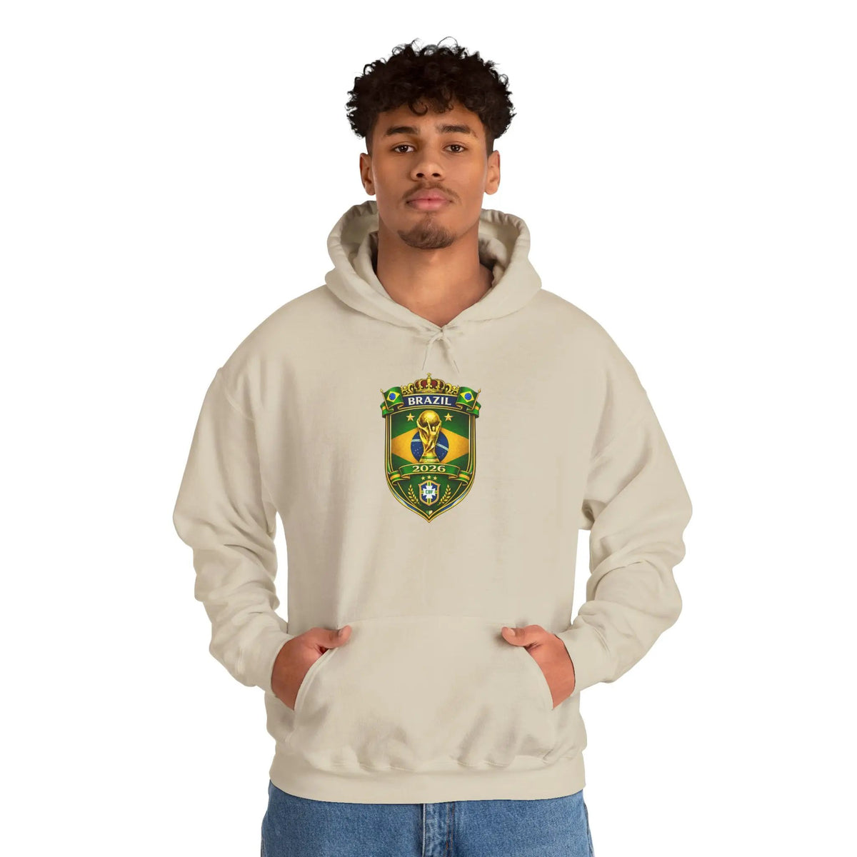 Brazil World Cup 2026 Hooded Sweatshirt by Printify