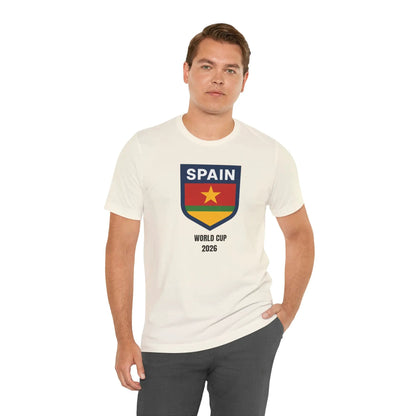 Spain World Cup 2026 Unisex Cotton Crew Tee by Printify