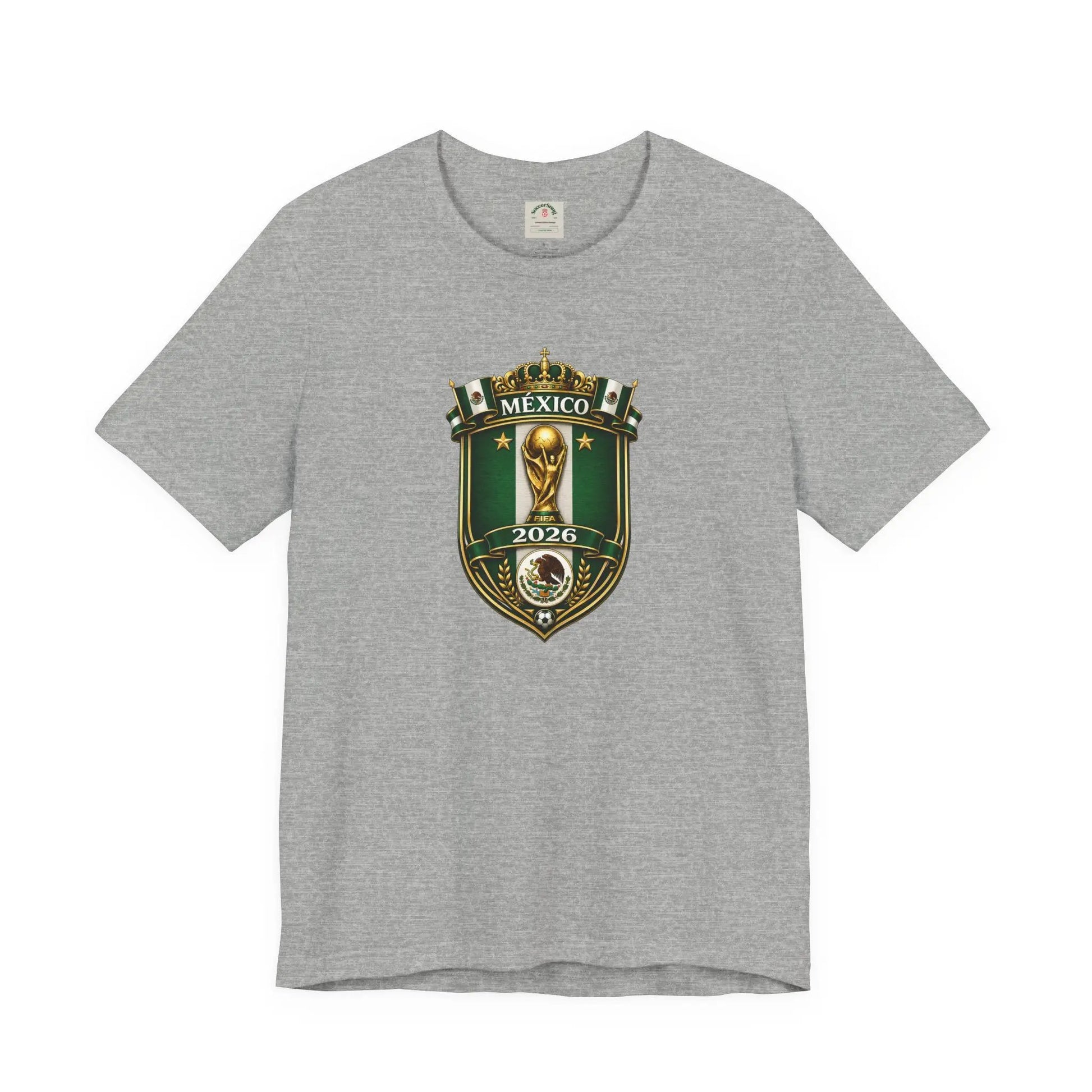 Mexico 2026 World Cup Crest T-Shirt — Soccer Fan Jersey Tee by Printify