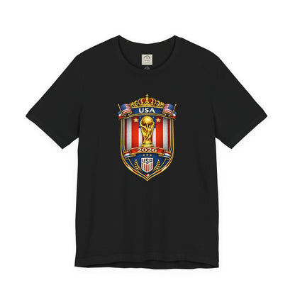 USA Soccer 2026 World Cup Crest T-Shirt by Printify