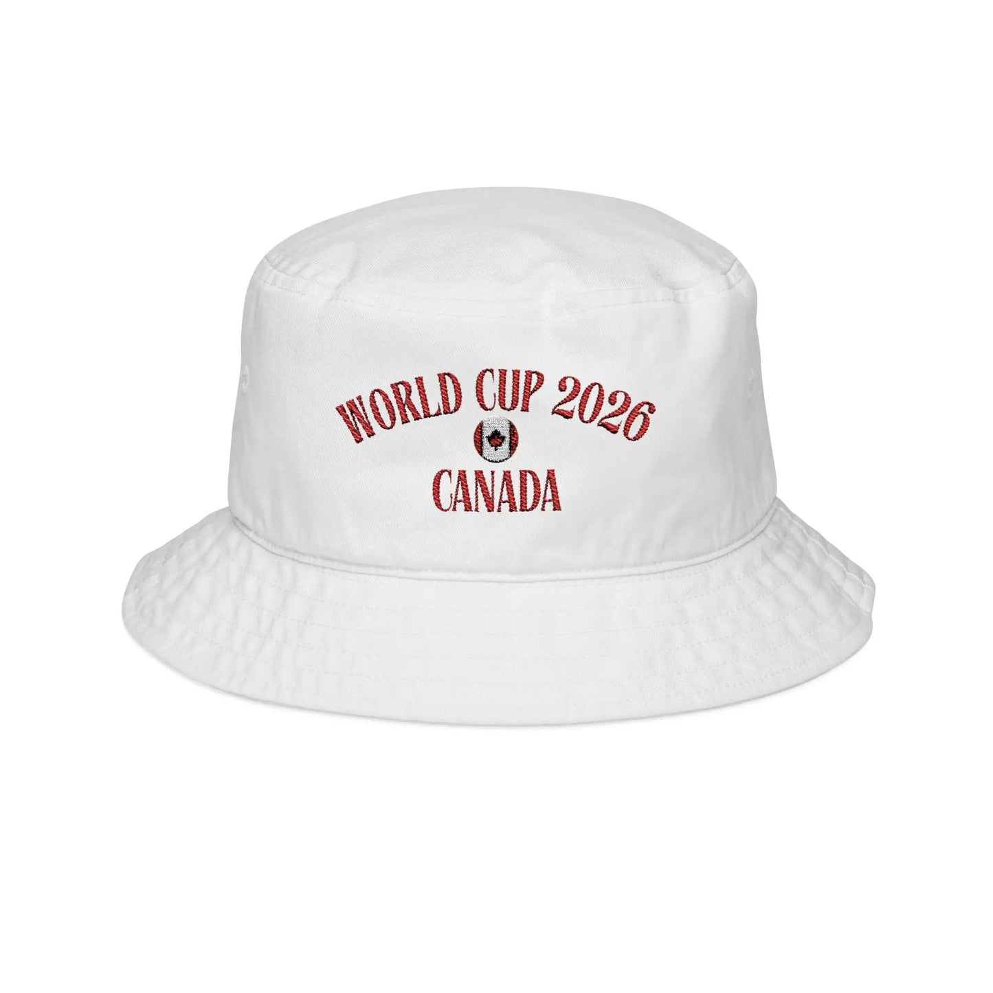 World Cup 2026 Canada Embroidered Bucket Hat — Soccer Fan Sun Hat by Printify