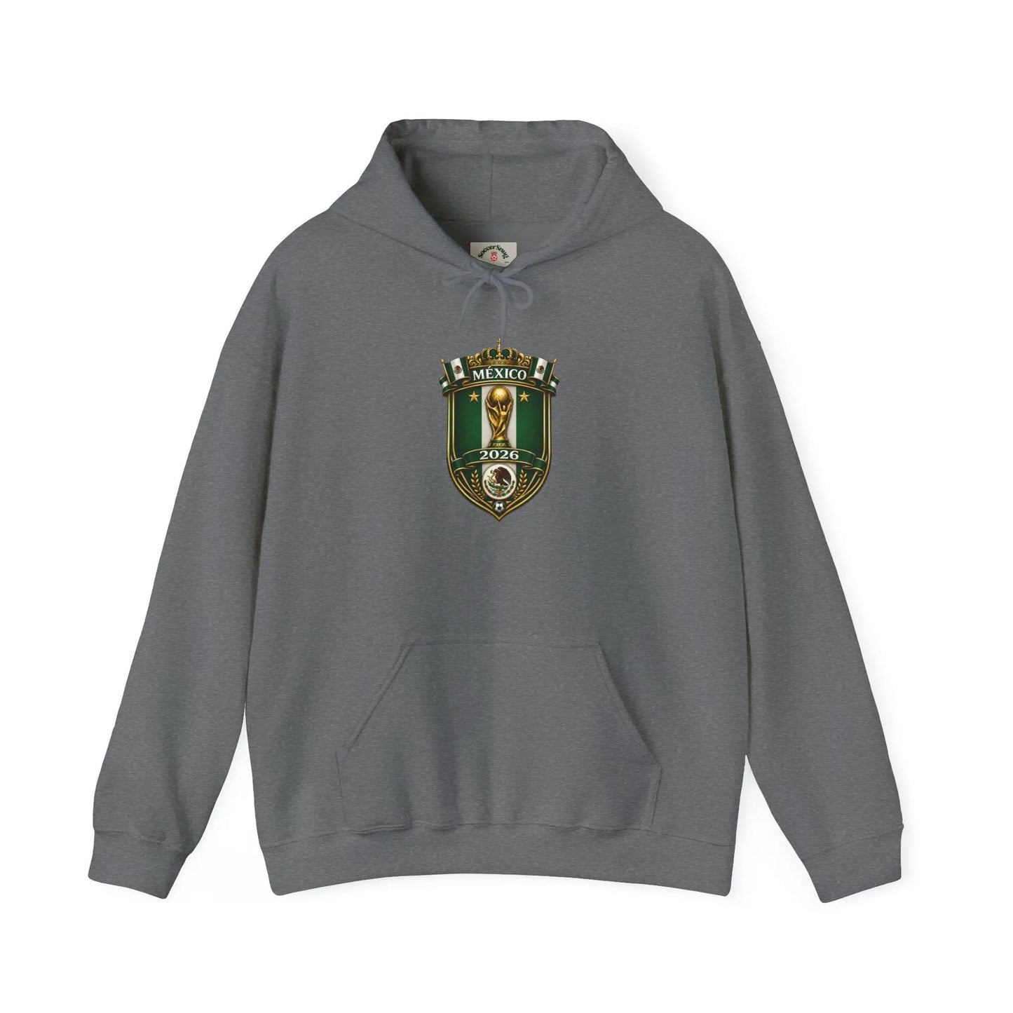 Mexico World Cup Slytherin Crest Hoodie – Hogwarts House Green Shield Pullover by Printify