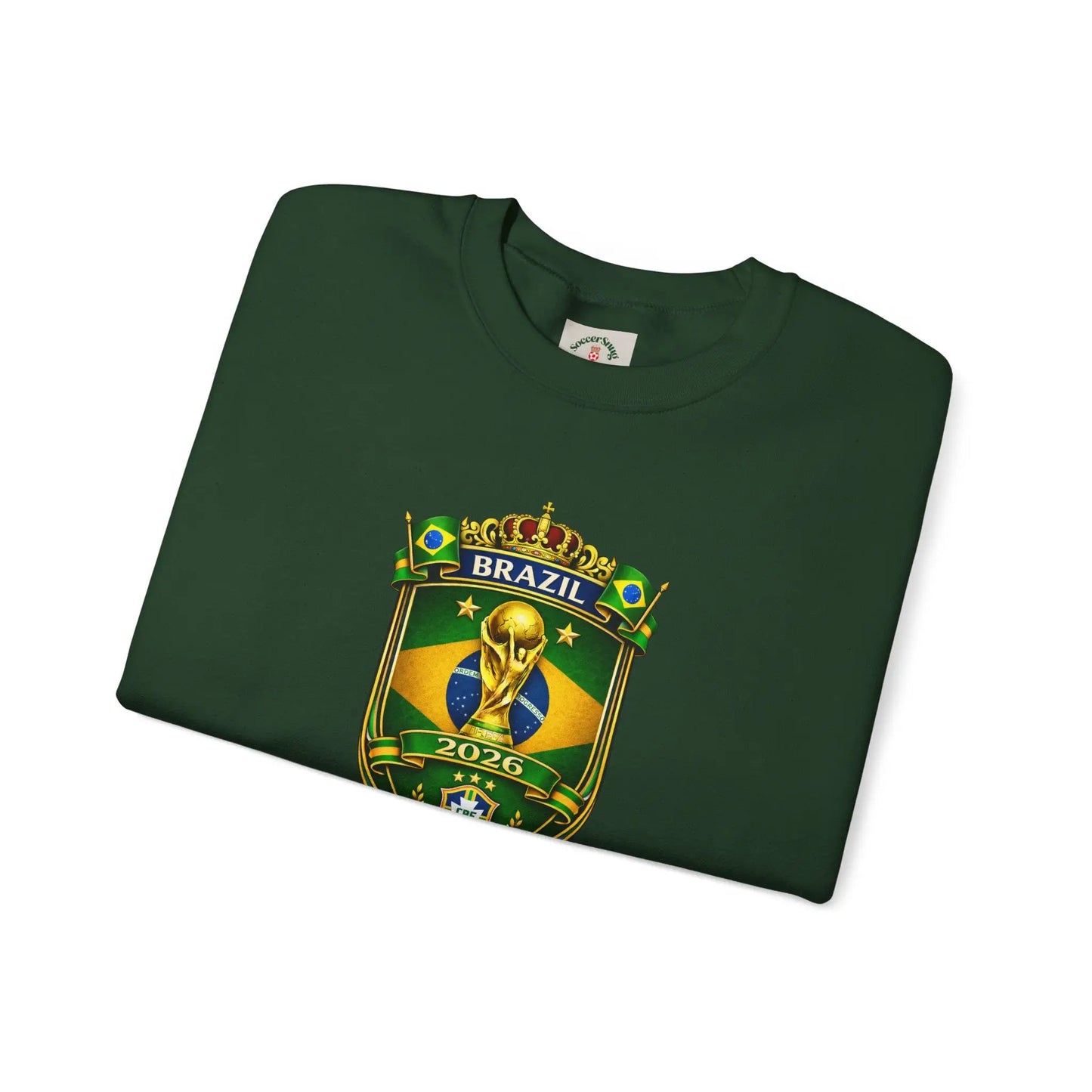 Brazil World Cup 2026 Crewneck Sweatshirt by Printify