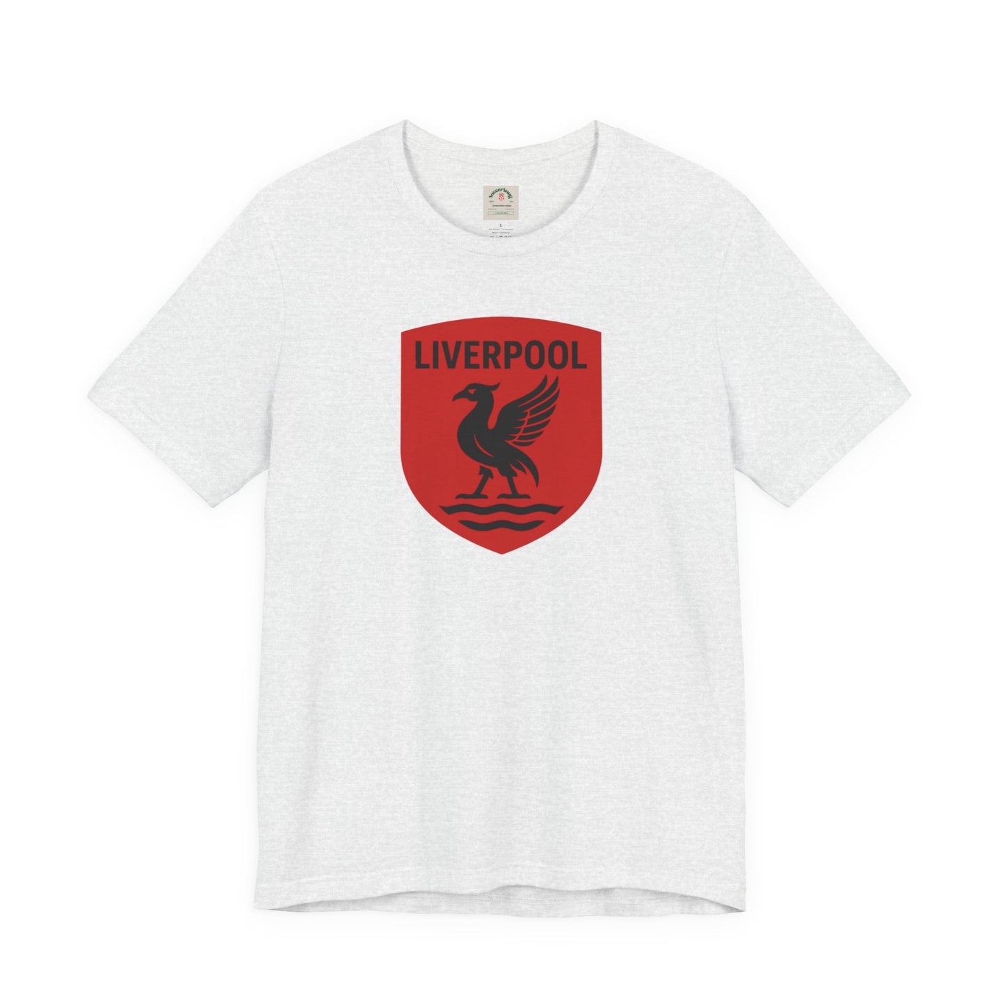 Liverpool Crest T Shirt Retro Red Shield Football Tee