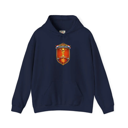 Netherland World Cup 2026 Crest Hoodie — Lion Shield Emblem Hooded Sweatshirt by Printify