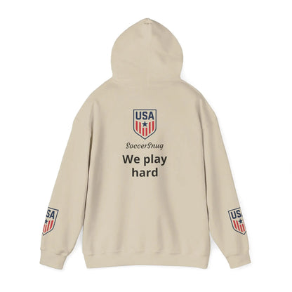 Customizable - SoccerSnug Heavy Blend Hoodie Unisex With Front Pocket Drawcord by Printify