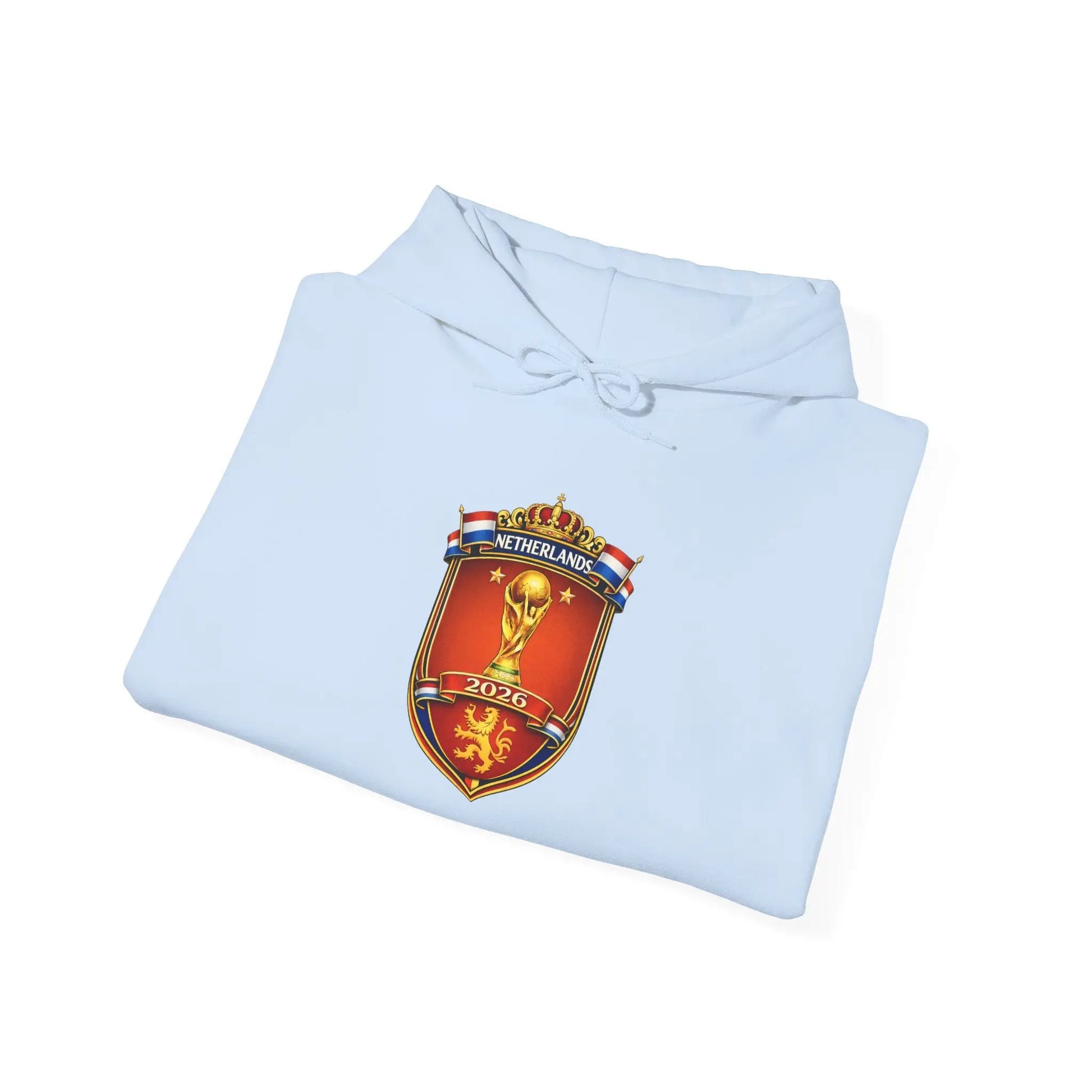 Netherlands World Cup 2026 Crest Hoodie Lion Shield Emblem Sweatshirt by Printify