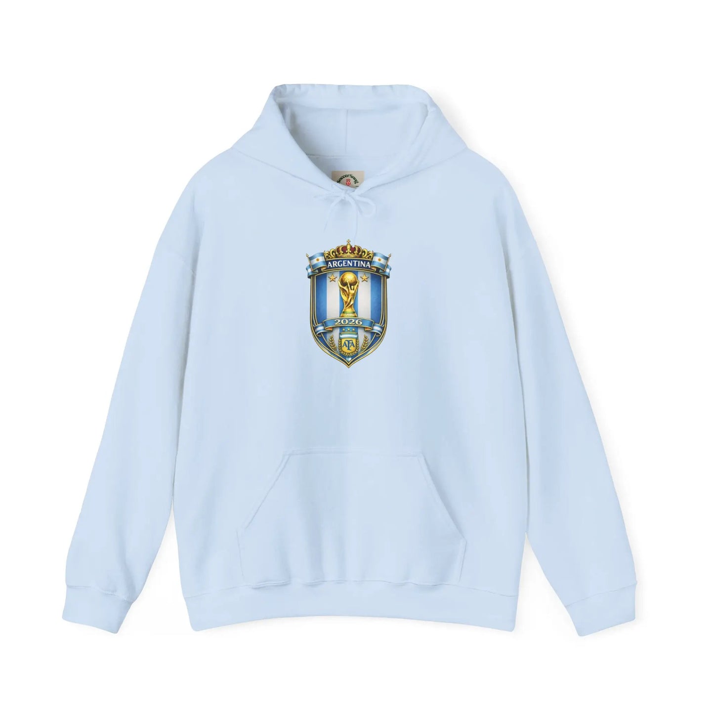 Soccer Trophy Crest Hoodie - Champion Shield Football Pullover by Printify