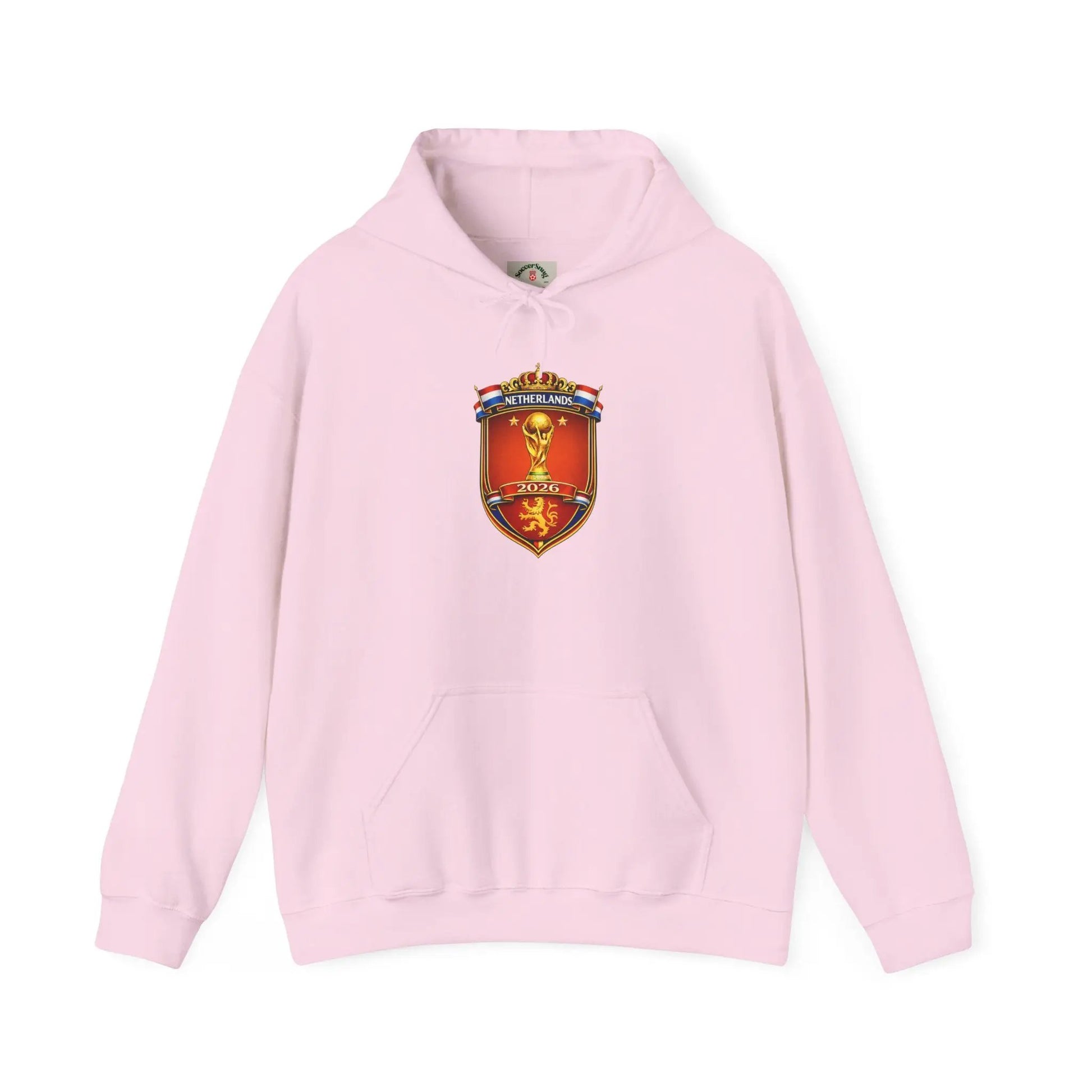 Netherland World Cup 2026 Crest Hoodie — Lion Shield Emblem Hooded Sweatshirt by Printify