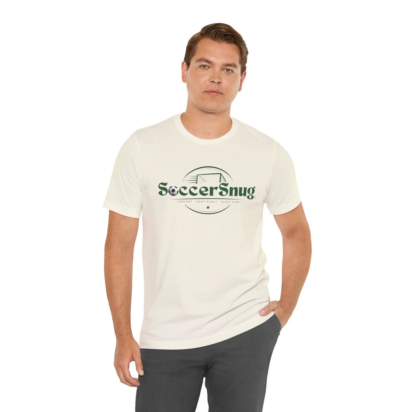 SoccerSnug Unisex Soccer Jersey Short Sleeve Tee by Printify