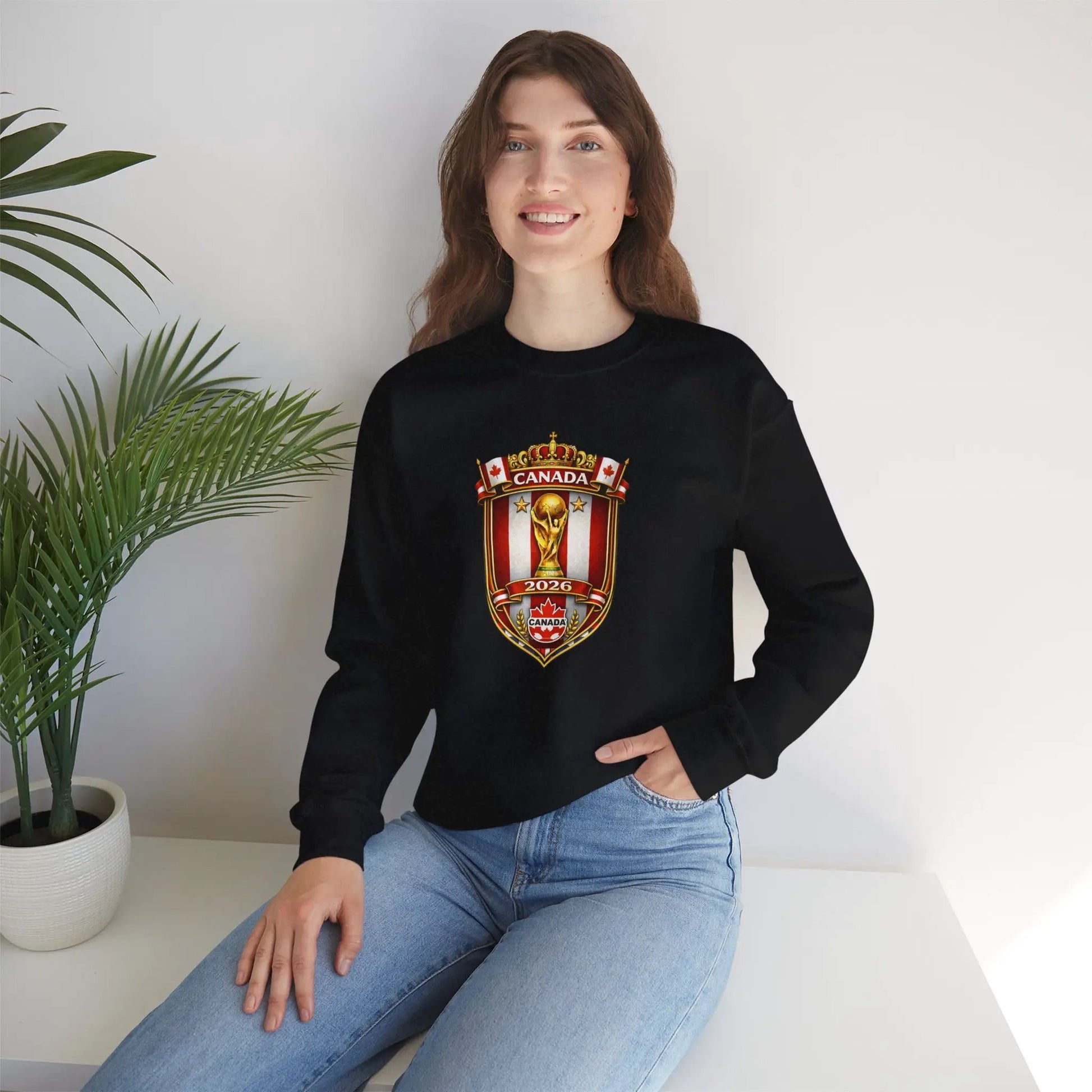 Canada World Cup 2026 Crewneck Sweatshirt by Printify
