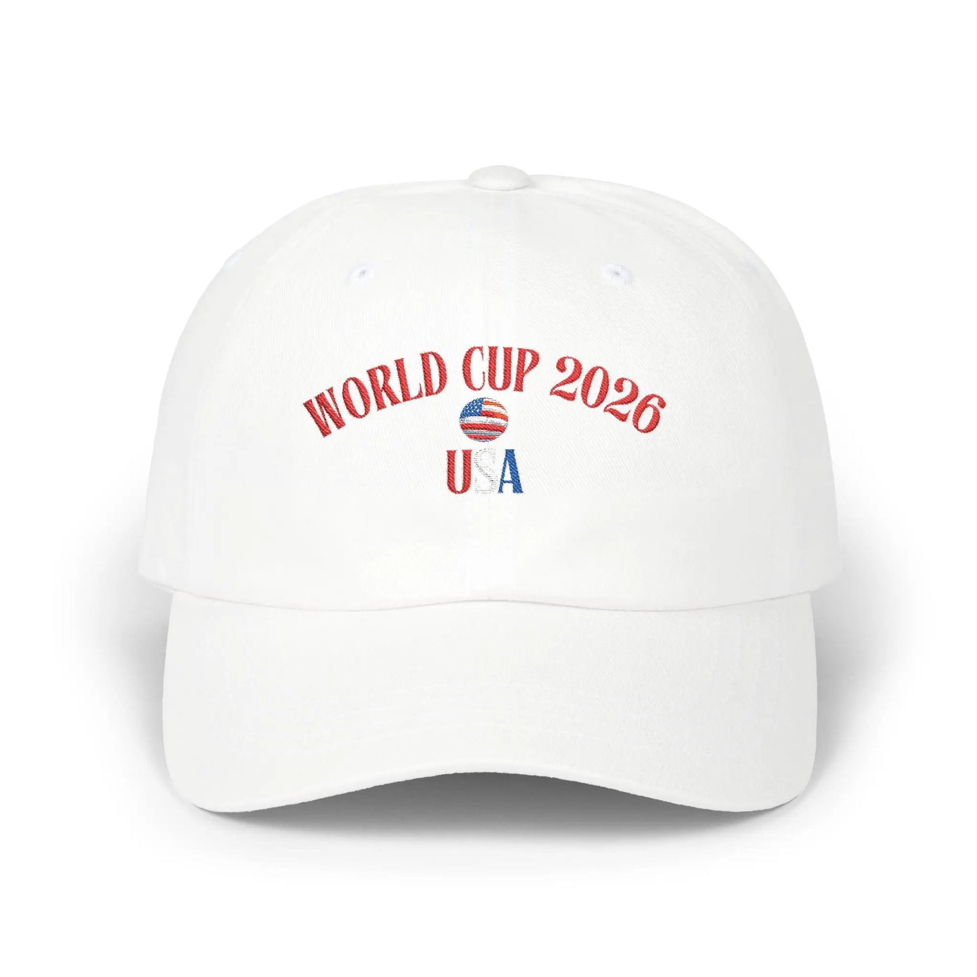 World Cup 2026 USA Dad Cap — Patriotic Soccer Baseball Hat by Printify