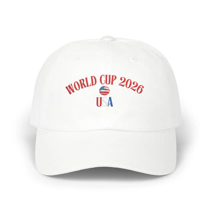 World Cup 2026 USA Dad Cap — Patriotic Soccer Baseball Hat by Printify