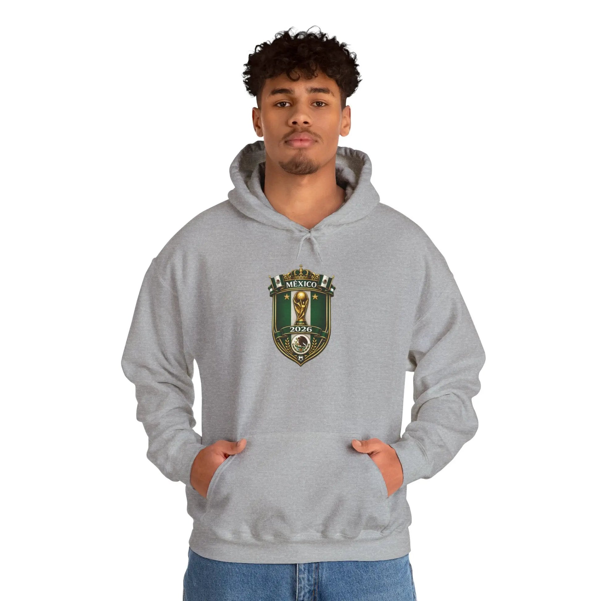 Mexico World Cup Slytherin Crest Hoodie Green Shield Pullover by Printify
