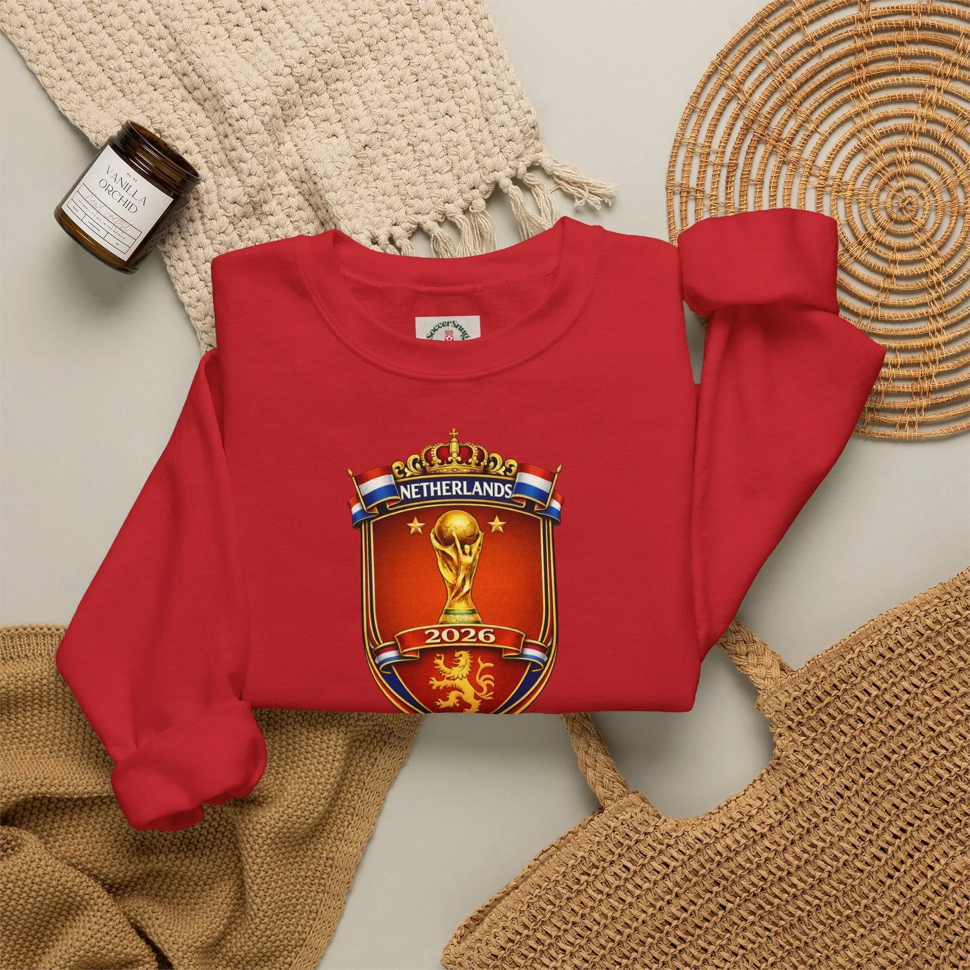 Netherlands 2026 World Cup Crest Crewneck by Printify