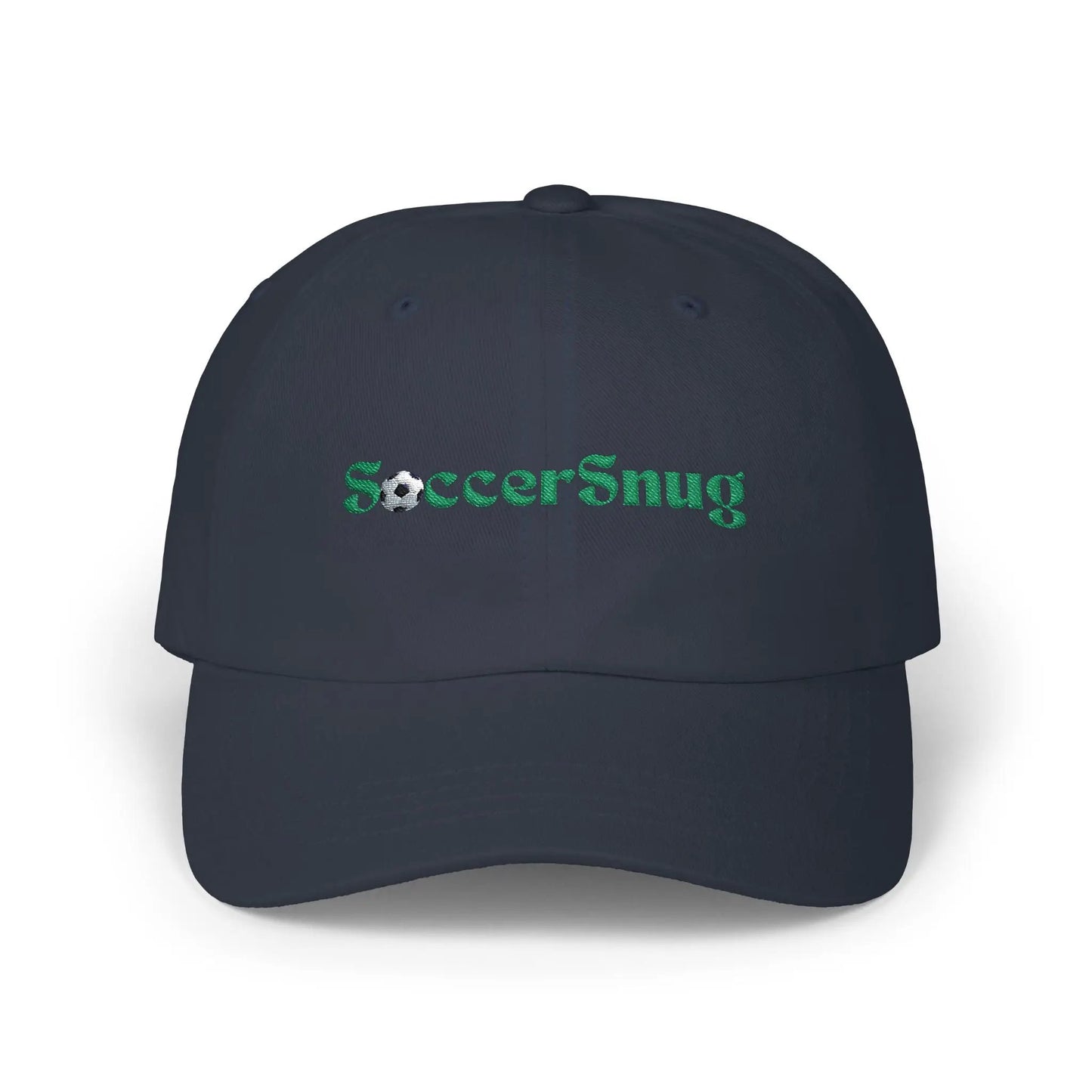SoccerSnug Embroidered Dad Cap Casual Soccer Fan Baseball Hat by Printify