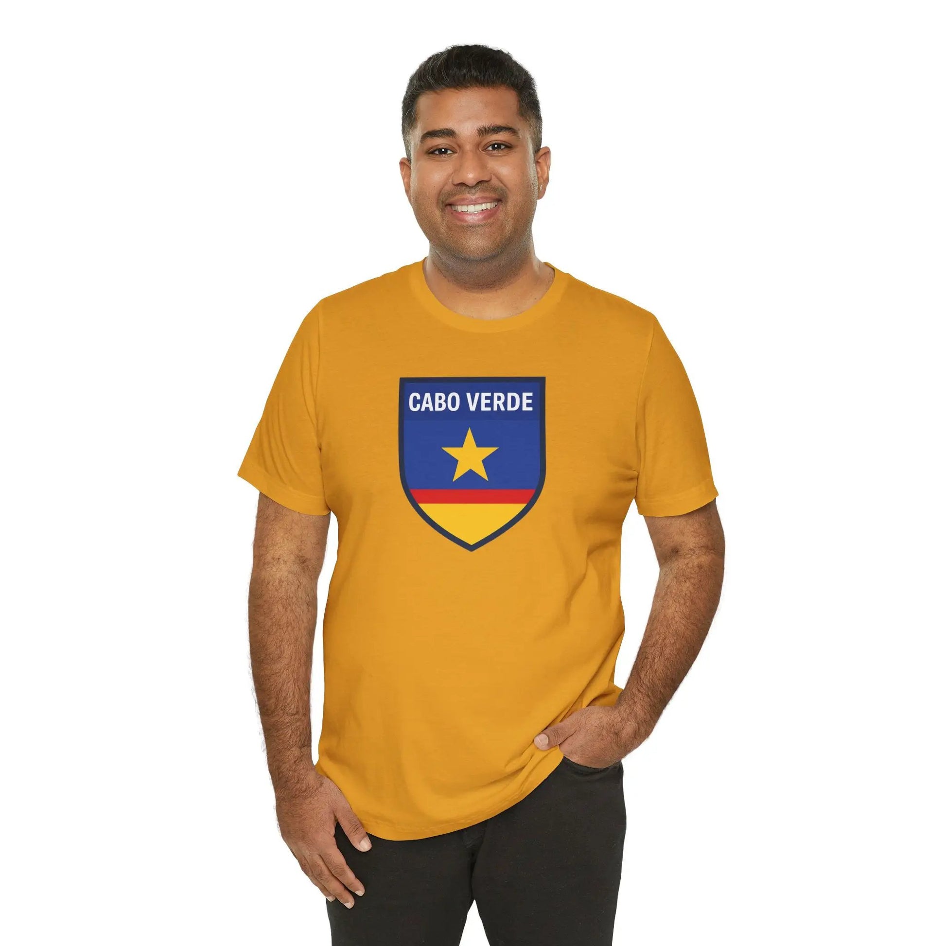 Cabo Verde Shield T‑Shirt — Cape Verde Pride Travel Tee by Printify