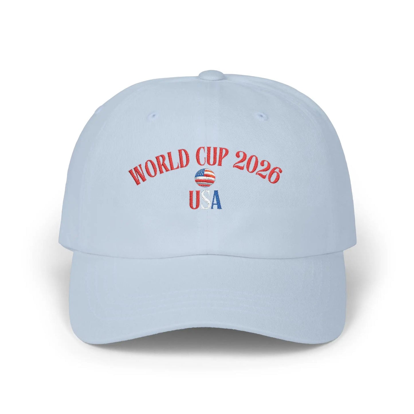 World Cup 2026 USA Dad Cap — Patriotic Soccer Baseball Hat by Printify