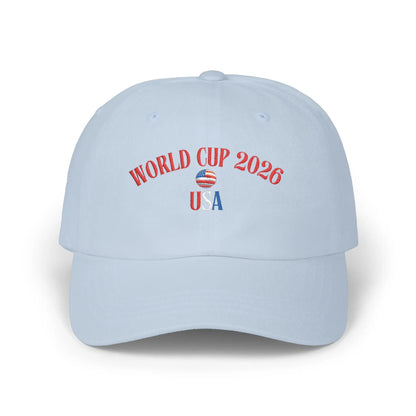 World Cup 2026 USA Dad Cap — Patriotic Soccer Baseball Hat by Printify
