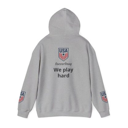 Customizable - SoccerSnug Heavy Blend Hoodie Unisex With Front Pocket Drawcord by Printify