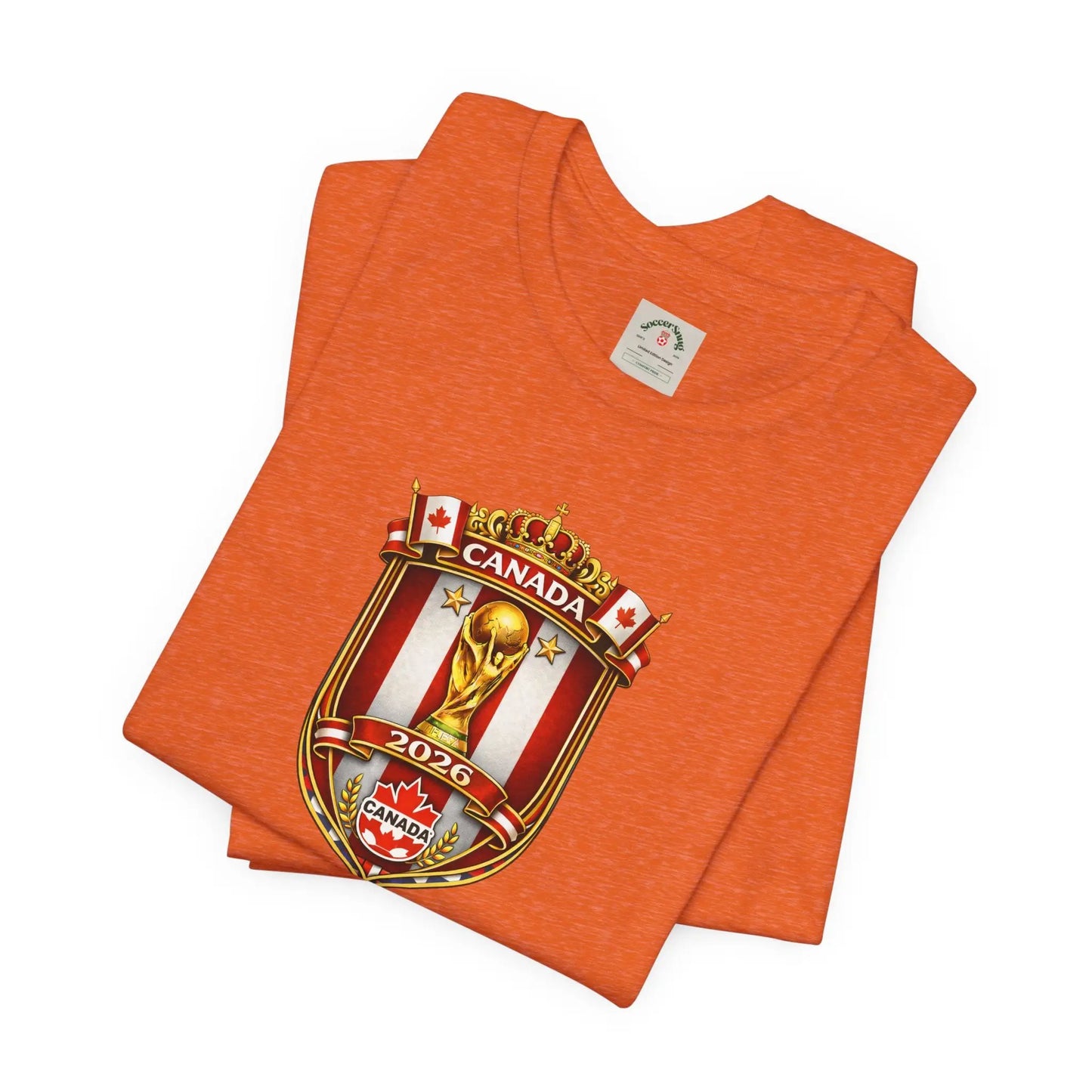 Canada World Cup 2026 Unisex Cotton Crew Soccer Fan Tee by Printify