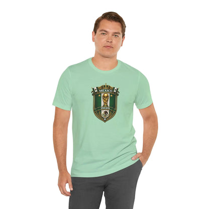 Mexico 2026 World Cup Crest T-Shirt — Soccer Fan Jersey Tee by Printify
