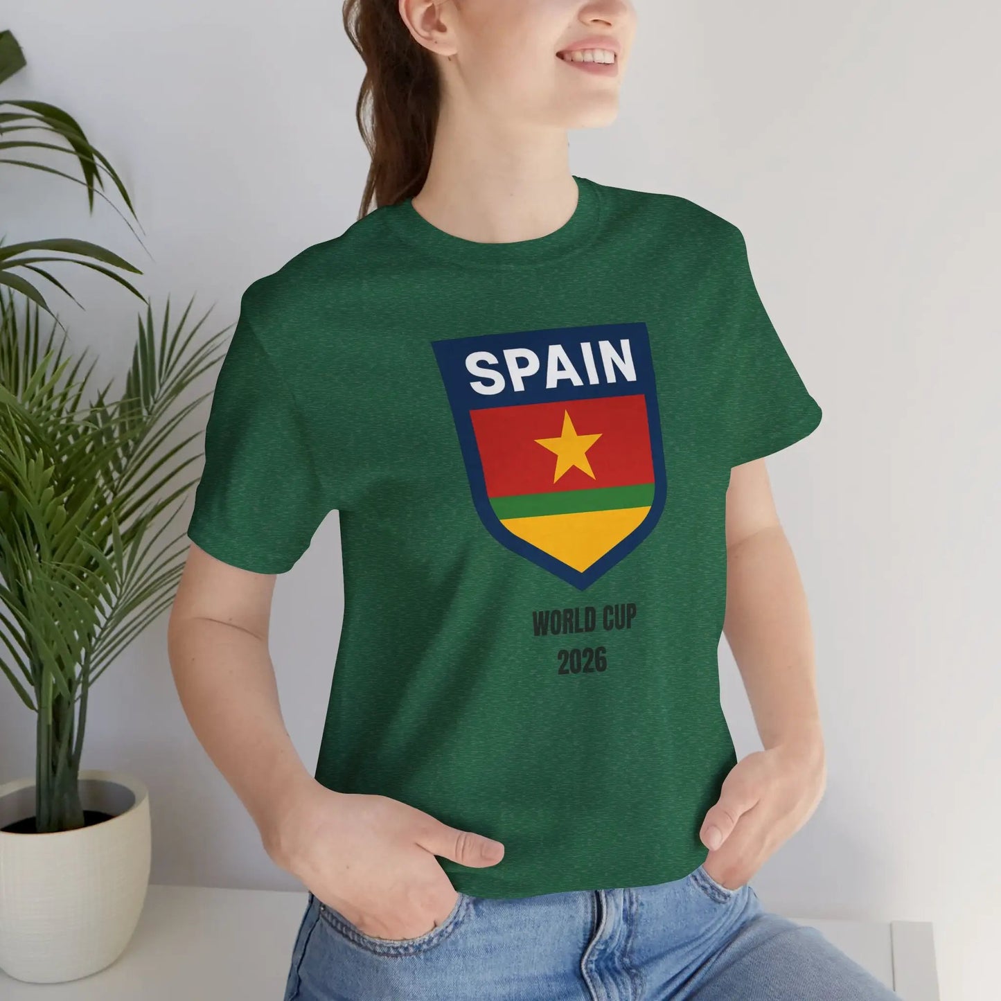 Spain World Cup 2026 Unisex Cotton Crew Tee by Printify