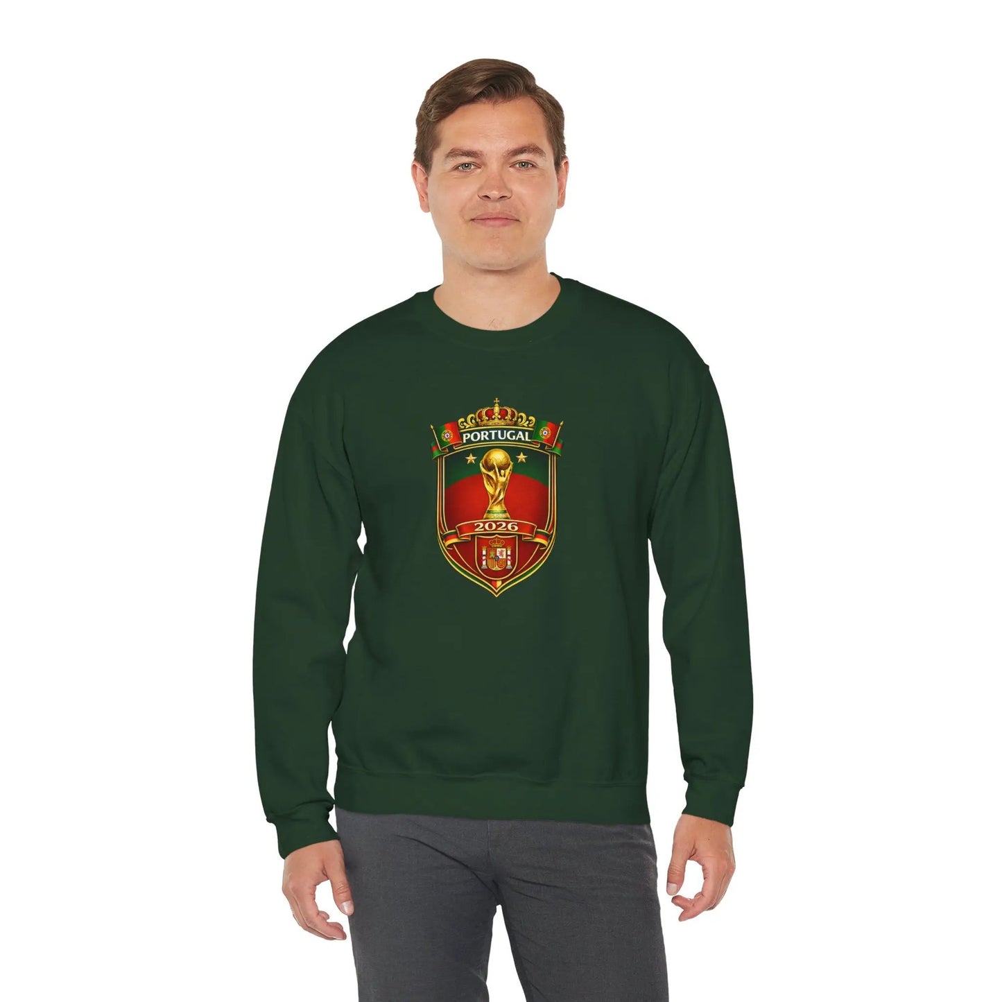 Portugal World Cup 2022 Crest Sweatshirt by Printify