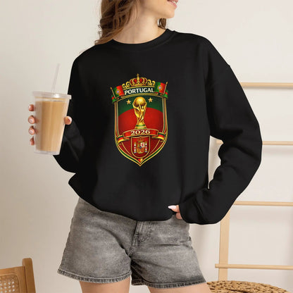 Portugal World Cup 2022 Crest Sweatshirt by Printify