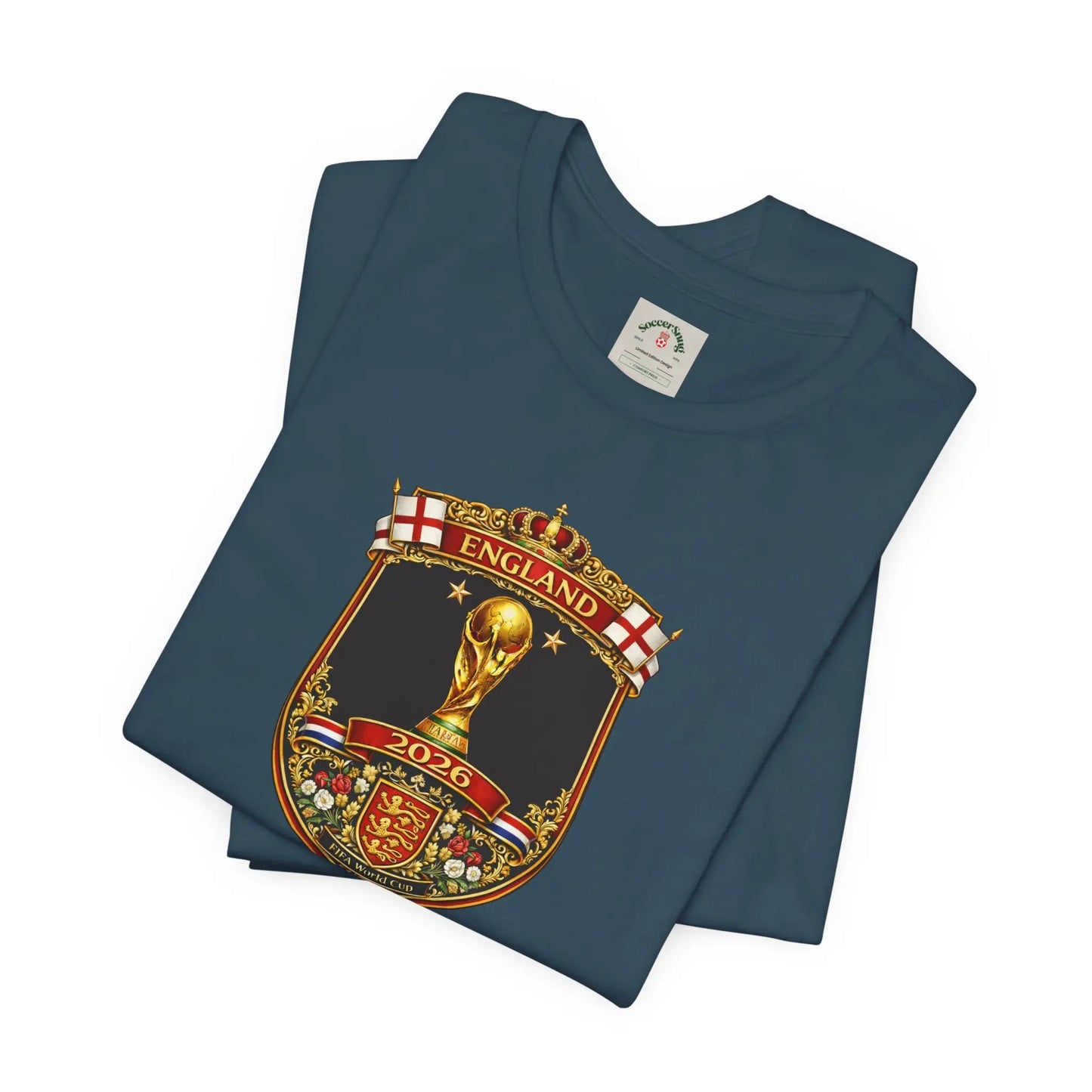 England World Cup 2026 Unisex Cotton Crew Tee by Printify