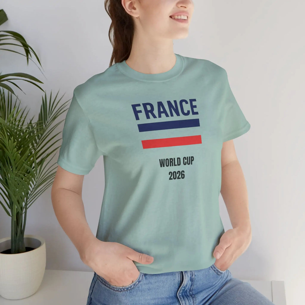 France World Cup 2026 Unisex Cotton Crew Tee by Printify
