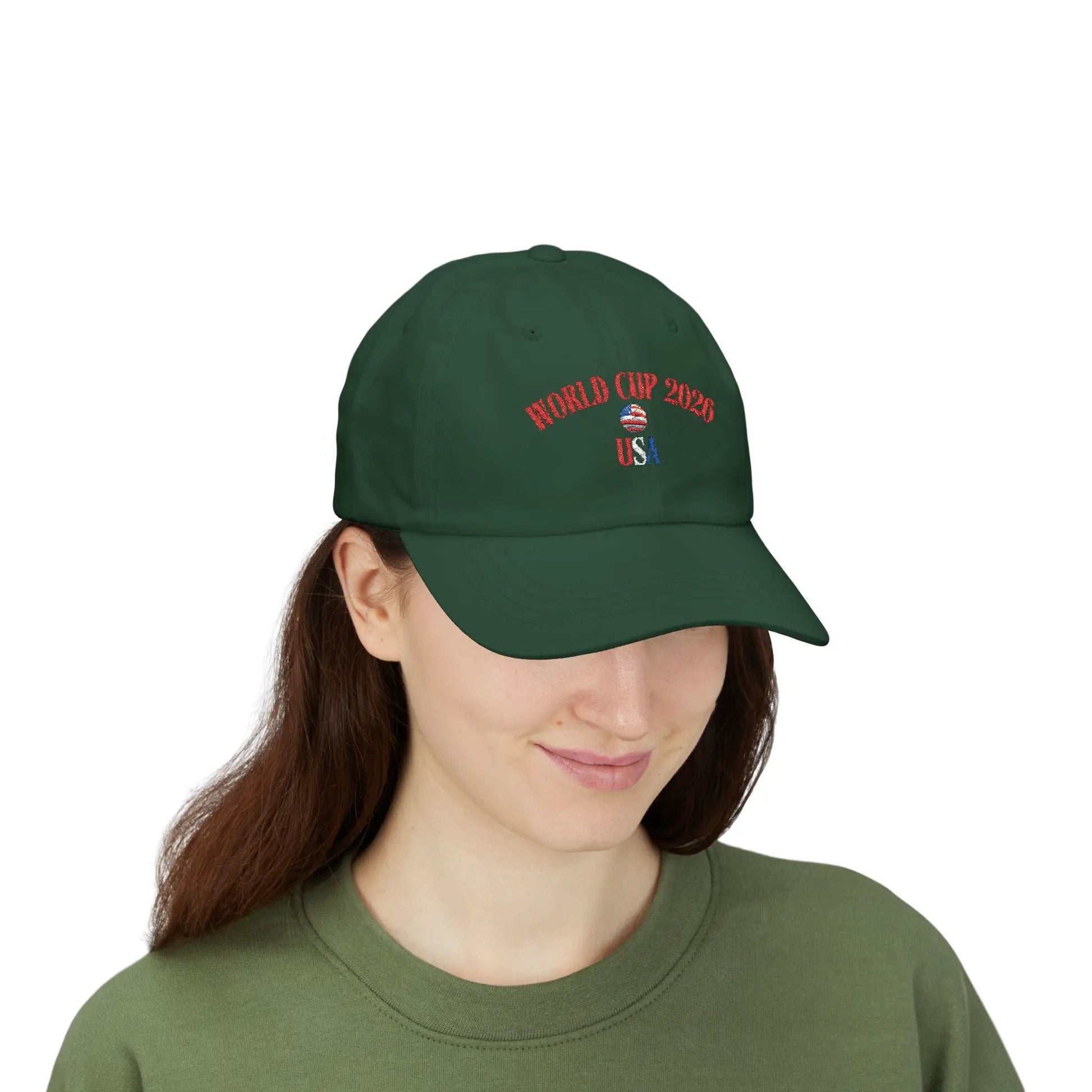 World Cup 2026 USA Dad Cap Patriotic Baseball Hat Vintage Style by Printify