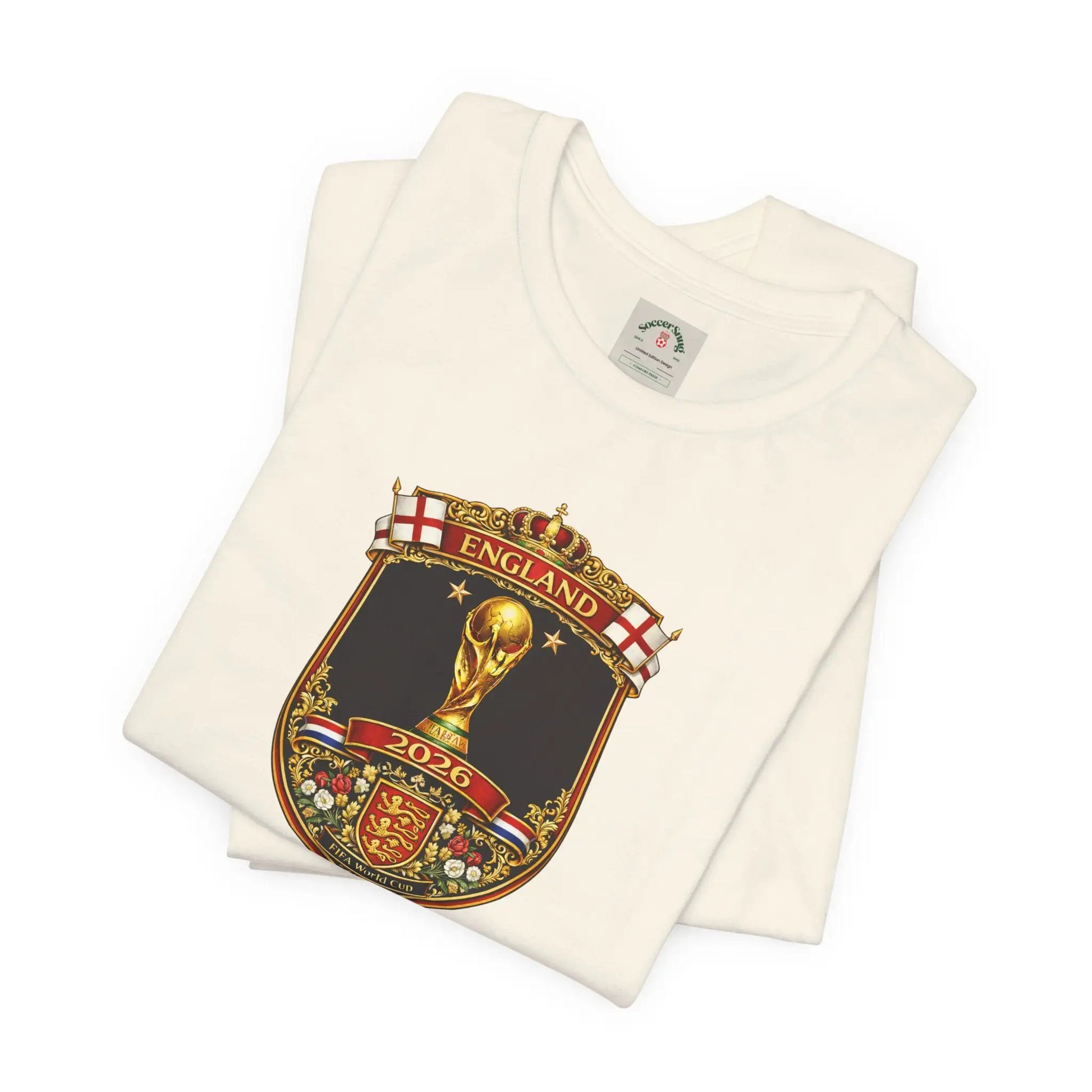 England World Cup 2026 Unisex Cotton Crew Tee by Printify