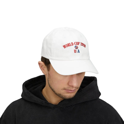 World Cup 2026 USA Dad Cap Patriotic Baseball Hat Vintage Style by Printify