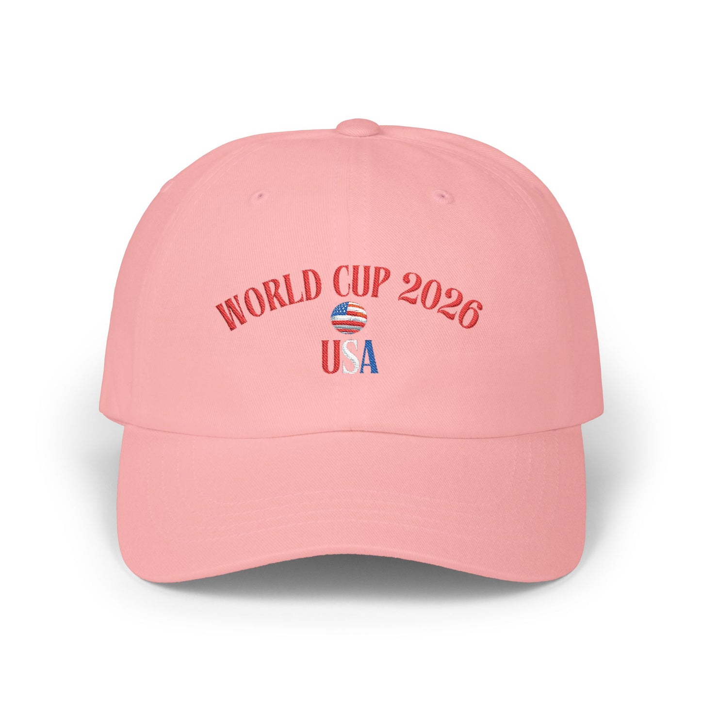 World Cup 2026 USA Dad Cap – Embroidered Soccer Ball Baseball Hat