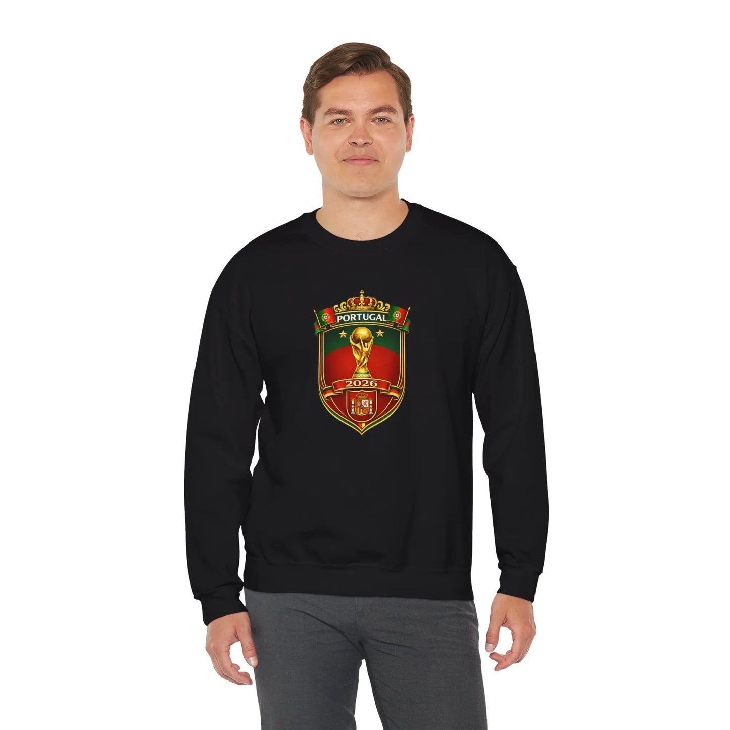 Portugal World Cup 2022 Crest Sweatshirt by Printify