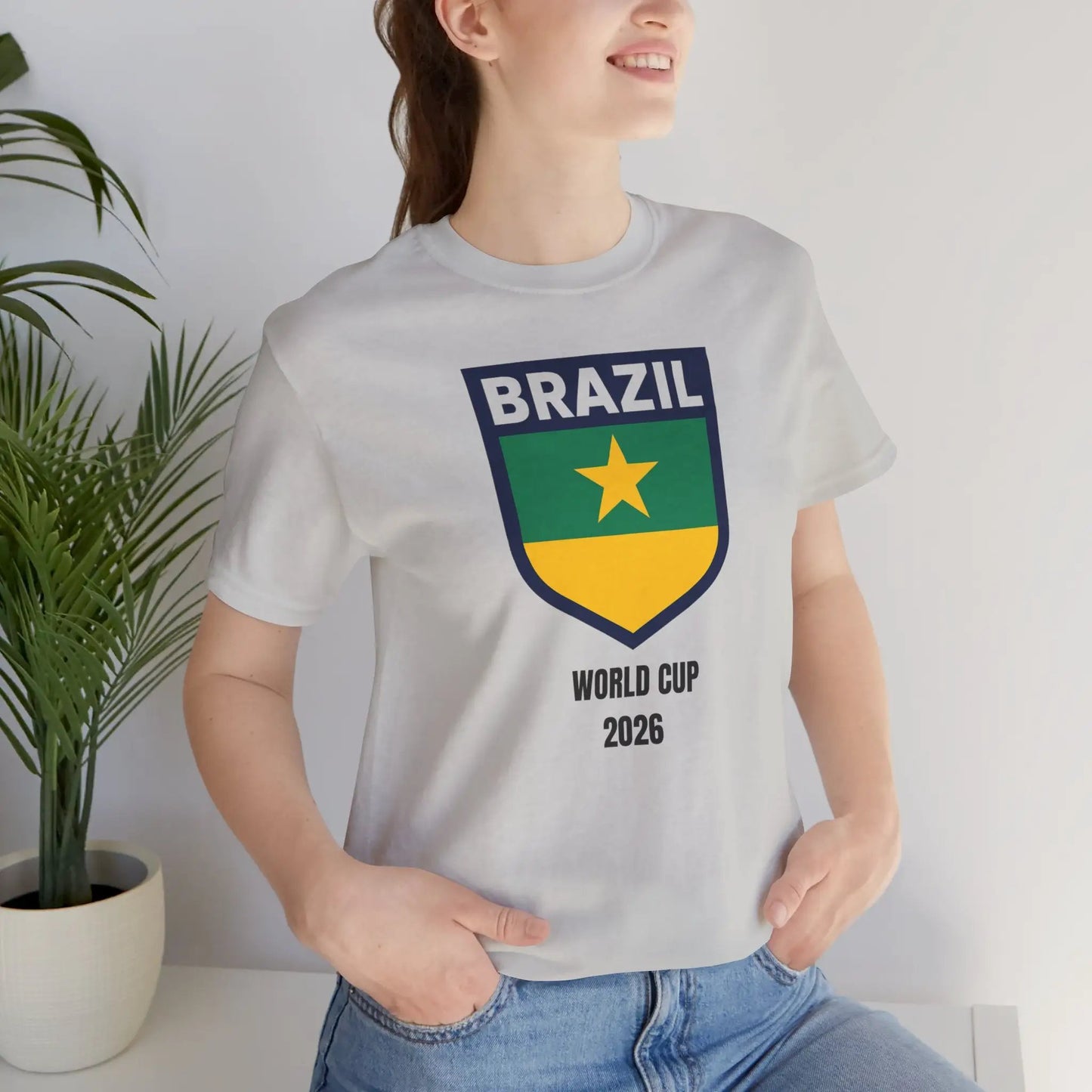 Brazil World Cup 2026 Unisex Cotton Crew Tee by Printify