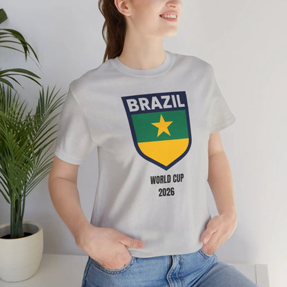 Brazil World Cup 2026 Unisex Cotton Crew Tee by Printify