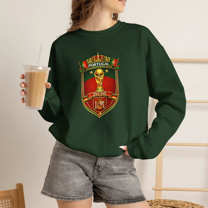 Portugal World Cup 2022 Crest Sweatshirt by Printify