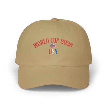 World Cup 2026 USA Dad Cap — Patriotic Soccer Baseball Hat by Printify