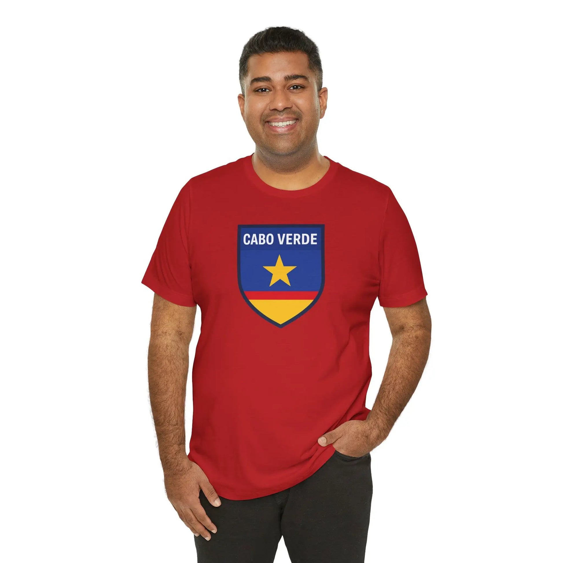 Cabo Verde Shield T‑Shirt — Cape Verde Pride Travel Tee by Printify