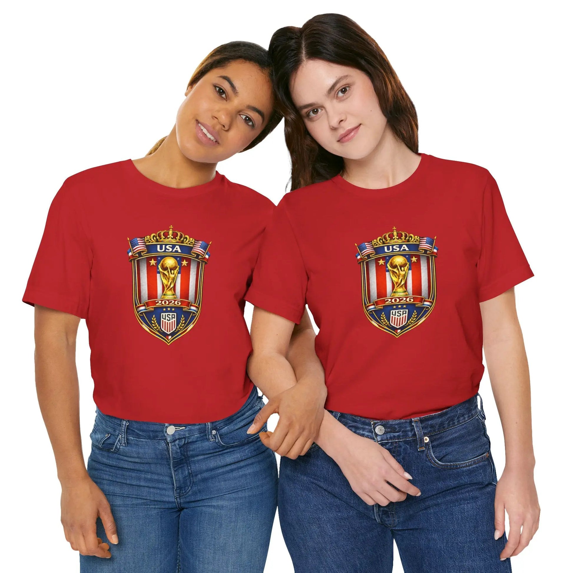 USA Soccer 2026 World Cup Crest T-Shirt by Printify