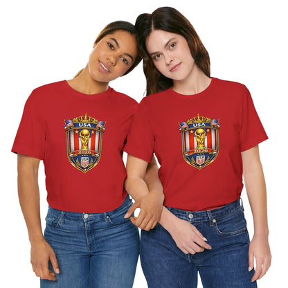 USA Soccer 2026 World Cup Crest T-Shirt by Printify