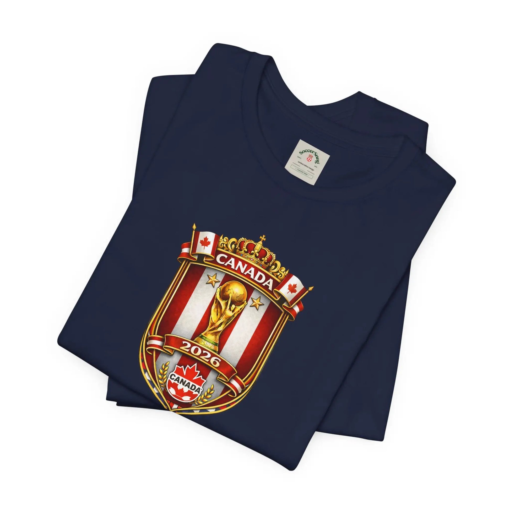 Canada World Cup 2026 Unisex Cotton Crew Soccer Fan Tee by Printify