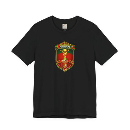 Portugal World Cup Soccer Crest Tee by Printify