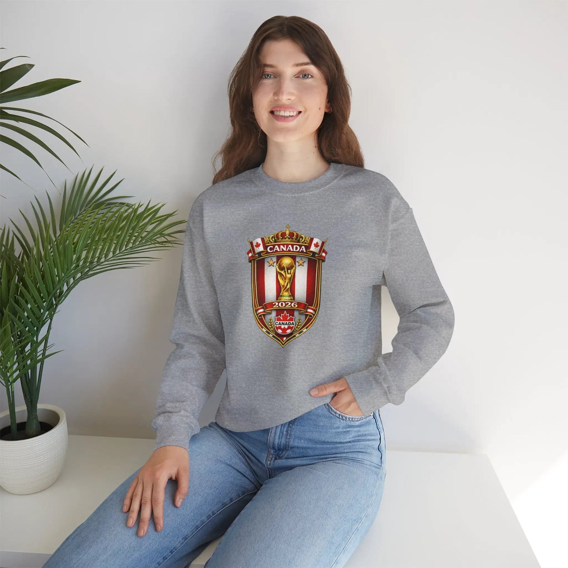 Canada World Cup 2026 Crewneck Sweatshirt by Printify