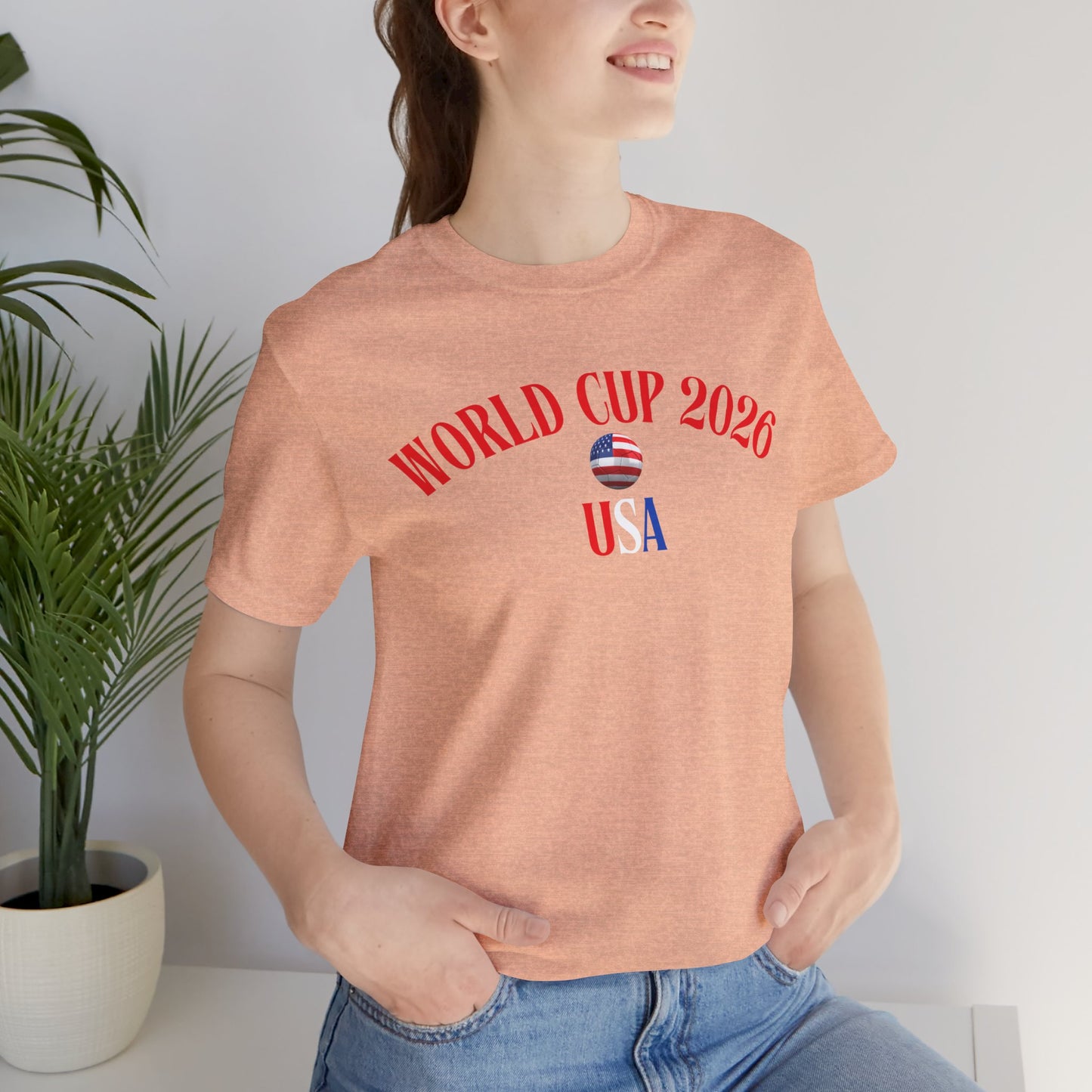 World Cup 2026 USA T-Shirt — Patriotic Soccer Tee