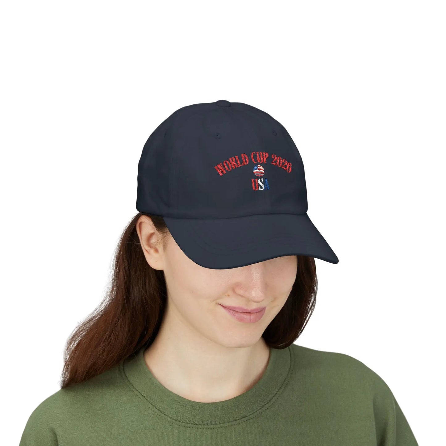World Cup 2026 USA Dad Cap Patriotic Baseball Hat Vintage Style by Printify