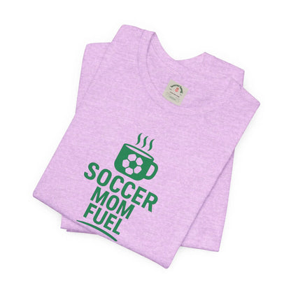 Soccer Mom Fuel T-Shirt — Coffee & Soccer Graphic Tee for Sports Moms by Printify